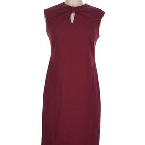 Sharagano Sleeveless Sheath Dress - 20W - autumn wine